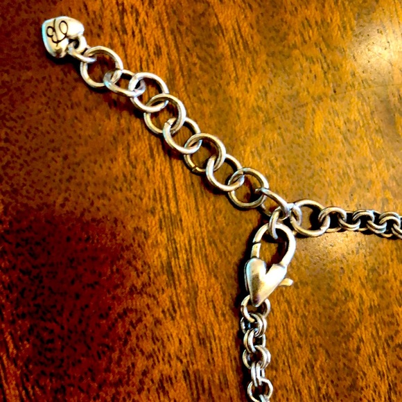 Brighton long silver stations, crystals, natural stone link set - Picture 13 of 16